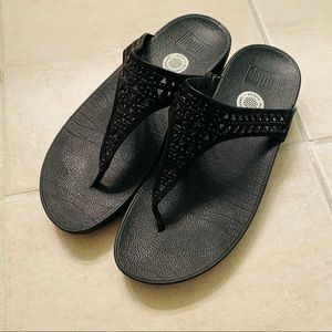 Black Gem Fit Flops size 8